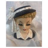 Japan Lady Head Vase