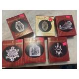 Waterford crystal ornament lot