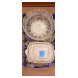 Punch bowl, snack sets