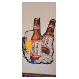 Bud dry metal sign
