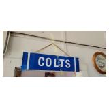 Hand made colts sign