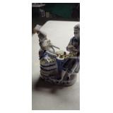 8" Blue White Figurine