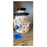 snowman cookie jar