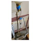 floor lamp and scooter