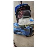 Back packs and tackle boxes