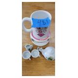 minin tea set and cup