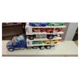 Semi and Trailer with Cars