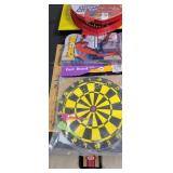 new dart board, art supplies, cork board, ect