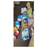 kites, car, basket of goodies