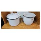 Enamelware pots