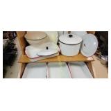 enamelware pots and pans
