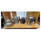 Plated over copper Coffee Pots