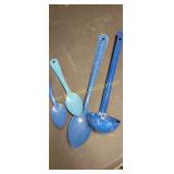 6pc enamelware utensils