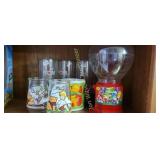 M&M and pooh glasses