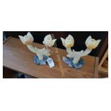 marble candle holders
