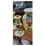 decorative holders and vase