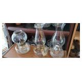 oil lamps, one finger