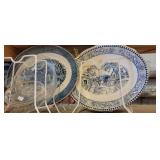 Assortment of Blue Plates