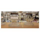 Vintage Iris Hairbone Candle Holders