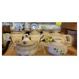 Tea Pots and Glass ware