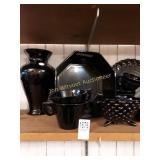 Black and Amethyst Glassware