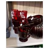 Ruby Red Glassware