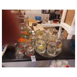 Juice Glasses and Pitcher