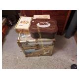 Small Trunk and Cigar Boxes