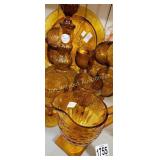 Amber Vintage Glassware