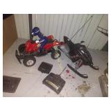 Radio control snowmobile  and 4 wheeler