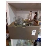 Assortment of vintage bottles