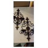Iron candle sconces