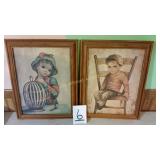 TWO VINTAGE PICTURES