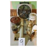 FAN, CANISTER, PENCIL SHARPENER AND MORE