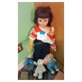 LARGE DOLL AND FRIENDS