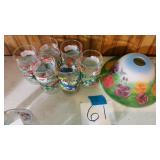 BUDWEISER GLASSES AND SHADE