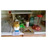 LIDS, HUMMINGBIRD FEEDER AND MORE