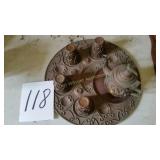 METAL TRAY, POT AND CUPS