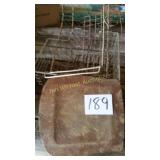 WIRE BASKETS AND SEAT