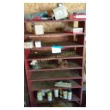 SHELF UNIT AND ALL CONTENTS