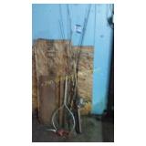 FISHING POLES AND NET