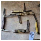 5 Vintage Pocket Knives