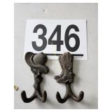 Rustic Cowboy Cast Key Holders