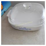 Baking Dish, Blue Embossed