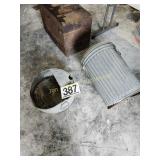 Garbage Can and Oil Drain Pan