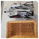 Silverware, Utensils, Wicker Baskets