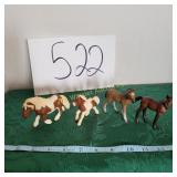 4 Schleich Ponies Germany Made in China