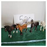 4 Schleich Germany  Horses Made in China