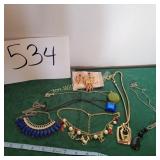 Costume Necklaces Broch and earrings