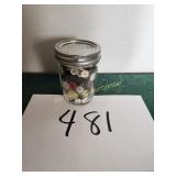 Vintage Buttons in Jar